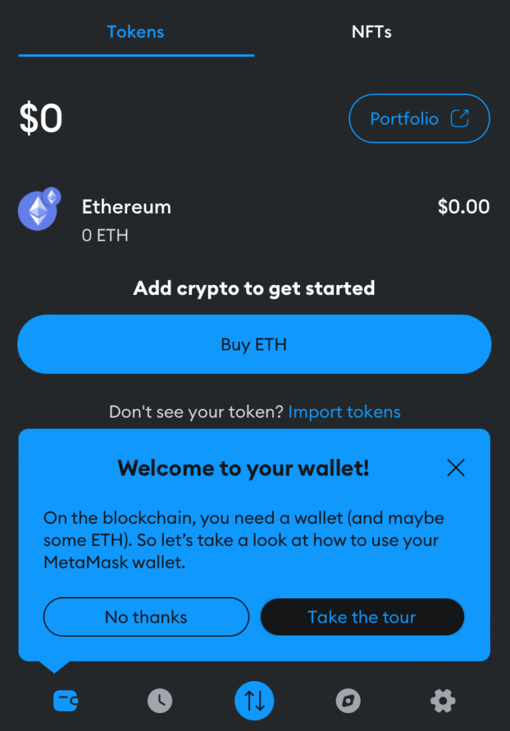 crypto wallet welcome 2