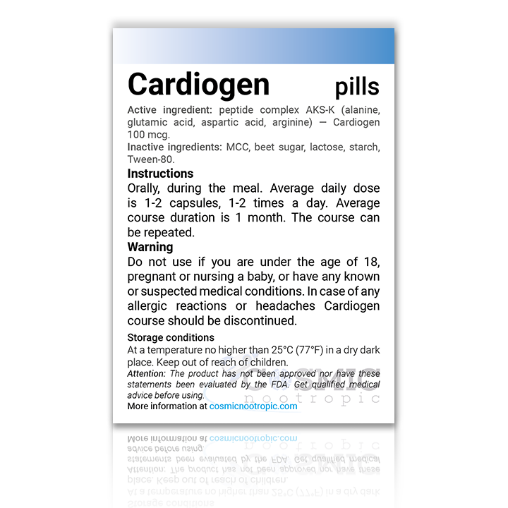 Buy Cardiogen ® Myocardial Cells Peptides Cosmicnootropic